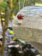 Load image into Gallery viewer, Mushroom Necklace in Silver