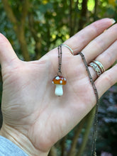 Load image into Gallery viewer, Mushroom Necklace in Bronze
