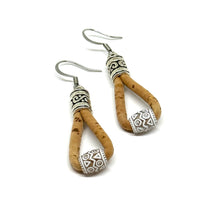 Load image into Gallery viewer, Cork Dangle Earrings