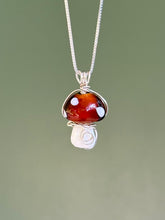 Load image into Gallery viewer, Mushroom Necklace in Silver