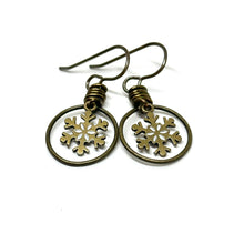 Load image into Gallery viewer, Snowflake Earrings