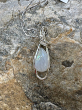 Load image into Gallery viewer, Moonstone and Silver Pendant