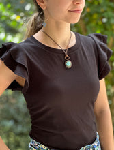 Load image into Gallery viewer, Labradorite Boho Circle Pendant