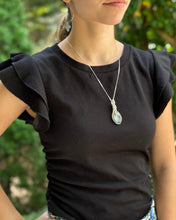 Load image into Gallery viewer, Labradorite and Silver Pendant