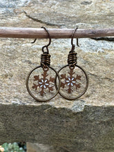 Load image into Gallery viewer, Snowflake Earrings