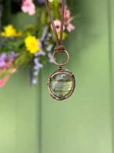 Load image into Gallery viewer, Labradorite Boho Circle Pendant