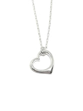 Load image into Gallery viewer, Sterling Silver Floating Heart Necklace