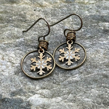 Load image into Gallery viewer, Snowflake Earrings