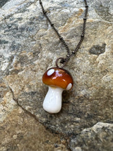 Load image into Gallery viewer, Mushroom Necklace in Bronze