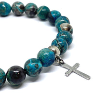 Load image into Gallery viewer, Ocean Agate Stone Bracelet