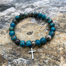 Load image into Gallery viewer, Ocean Agate Stone Bracelet - Faith