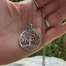 Load and play video in Gallery viewer, Tree Of Life Initial Necklace