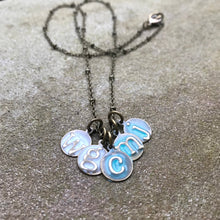 Load image into Gallery viewer, Typewriter Key Initial Necklace