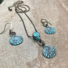 Load image into Gallery viewer, Greek Scallop Shell - Necklace/Earring Set