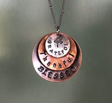 Load image into Gallery viewer, Grateful, Thankful, Blessed Necklace