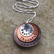 Load image into Gallery viewer, Grateful, Thankful, Blessed Necklace