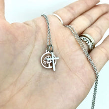 Load image into Gallery viewer, Tree of Life Cross or Heart Initial Necklace
