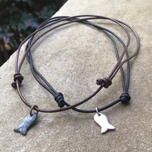 Load image into Gallery viewer, Greek Fish Leather Necklace