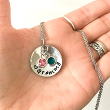 Load image into Gallery viewer, Birthstone Grammy Necklace