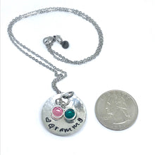Load image into Gallery viewer, Birthstone Grammy Necklace