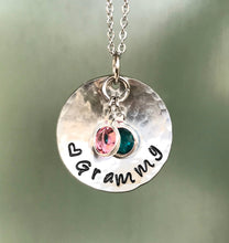 Load image into Gallery viewer, Birthstone Grammy Necklace