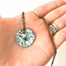 Load image into Gallery viewer, Blue Amazonite - Hand-Painted Necklace/Earring Set