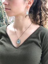 Load image into Gallery viewer, Blue Amazonite - Hand-Painted Necklace/Earring Set