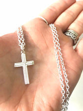 Load image into Gallery viewer, Classic Sterling Men's Cross Necklace