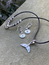 Load image into Gallery viewer, Whale Tail Necklace/Earrings Set - Massachusetts