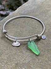 Load image into Gallery viewer, Seaglass Bangle Bracelet - Rhode Island