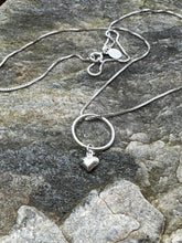 Load image into Gallery viewer, Sterling Circle Heart Necklace