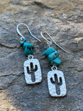 Load image into Gallery viewer, Sterling Silver Cactus Earrings - Lake Isabella