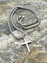 Load image into Gallery viewer, Stainless Steel Venetian Men's Cross Necklace