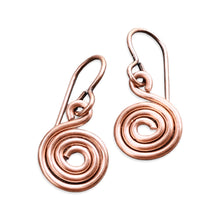 Load image into Gallery viewer, Spiral Earrings Handcrafted
