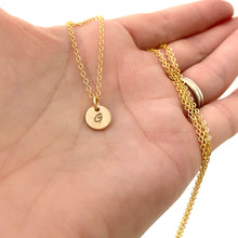 Load image into Gallery viewer, Double Strand Gold Filled Initial Necklace