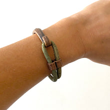 Load image into Gallery viewer, Green Cork Hook Bracelet