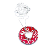 Load image into Gallery viewer, Mother Daughter Heart Necklace
