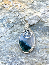 Load image into Gallery viewer, Moss Agate Statement Pendant - Sequoia
