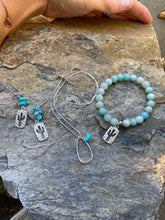Load image into Gallery viewer, Blue Amazonite Cactus Bracelet - Lake Isabella