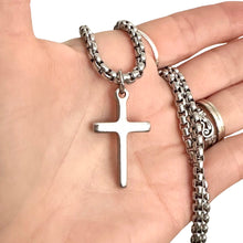 Load image into Gallery viewer, Stainless Steel Venetian Men's Cross Necklace