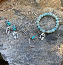 Load image into Gallery viewer, Sterling Silver and Blue Stone Necklace - Lake Isabella