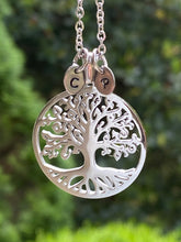 Load image into Gallery viewer, Tree Of Life Initial Necklace