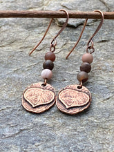 Load image into Gallery viewer, Copper Aspen Leaf Earrings - Grand Tetons