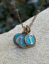 Load image into Gallery viewer, Typewriter Key Initial Necklace
