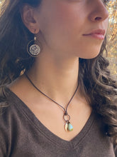 Load image into Gallery viewer, Filigree Silver Tree Hoop Earrings - Zion