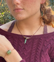 Load image into Gallery viewer, Jasper Feather Copper Necklace - Arches