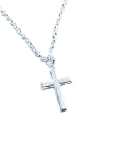 Load image into Gallery viewer, Sterling Silver Men's Cross Necklace