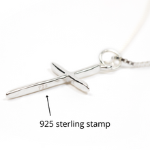 Load image into Gallery viewer, Woman's Silver Cross Necklace