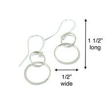 Load image into Gallery viewer, Simple Double Circle Earrings