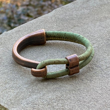 Load image into Gallery viewer, Green Cork Hook Bracelet